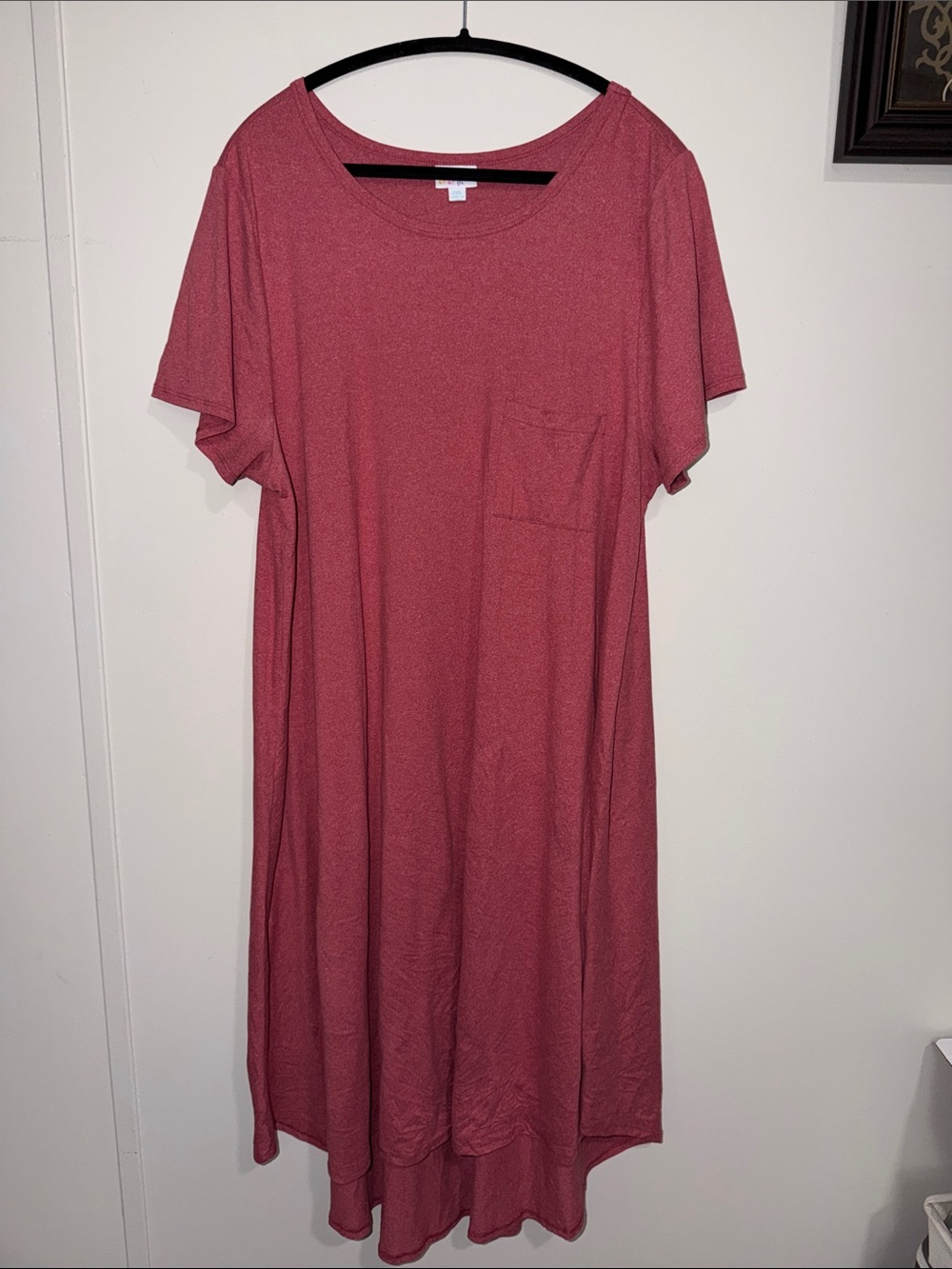 LuLaRoe Dusty Rose Midi Pocket Shift Dress